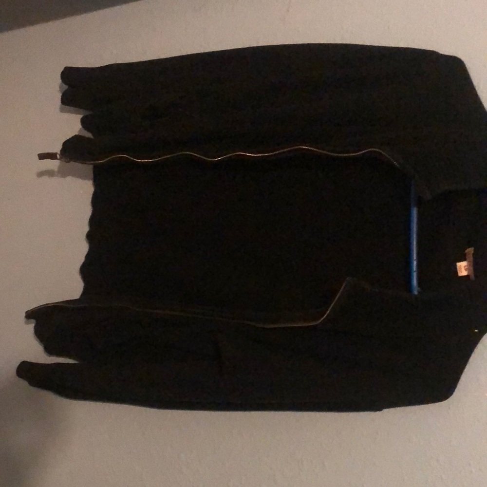 Men’s small black zipper cardigan